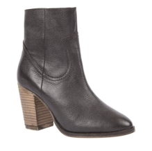 Chocolate leather zip up boots from Woolworths